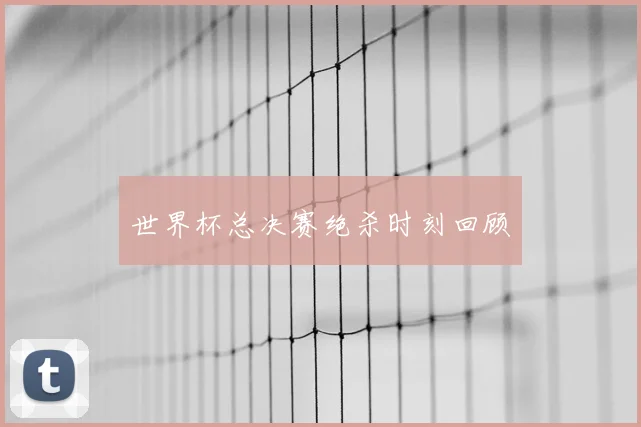 世界杯总决赛绝杀时刻回顾
