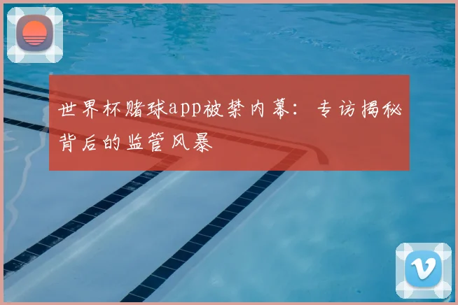世界杯赌球app被禁内幕:专访揭秘背后的监管风暴