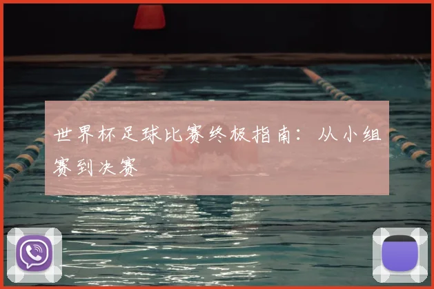 世界杯足球比赛终极指南:从小组赛到决赛